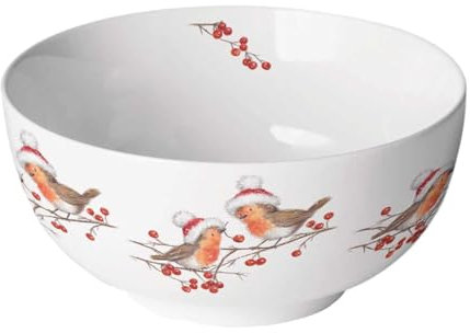 Ambiente Bowl in Fine Porcelain - Christmas Robins