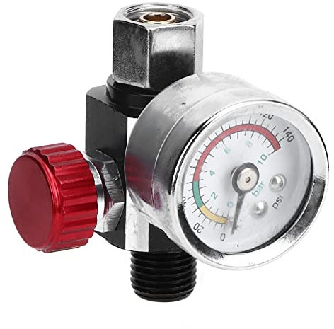 Airbrush-Druckregler, G1/4 140 Psi Luftdruckregler, Sprühfarbe, Luftdruckregler, Airbrush-Einstellung, Druckluftregler