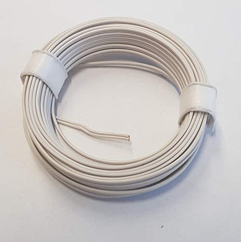 BELI-BECO L210/5 Kabel - Kupferlitze 2 x 0,08 mm² - 5 m Ring (weiß)
