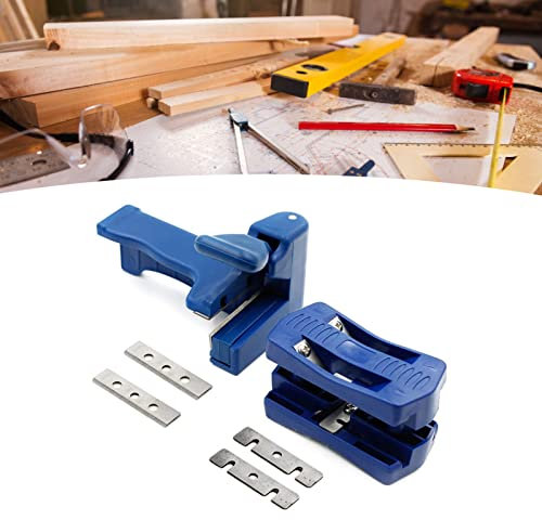 Holzkantenschneider, Rutschfeste Oberfläche, Manuelles PVC-Streifenschneider-Set mit 6 Klingen für die Holzbearbeitung, Geeignet für Plattenmöbel, Schrankherstellung, Dekoration