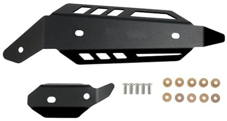 WUYUEY Motorrad Hitzeschutzblech Für Yamaha Für Raptor 700 700R SE Für SPEZIELLE YFM700 YFM700R 2015-2022 Motorrad Auspuff Mid Rohr Hitzeschild Abdeckung(Schwarz)