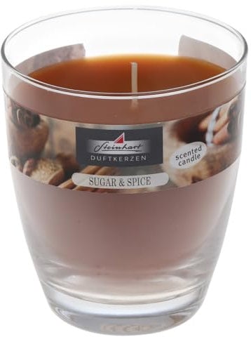 Wiedemann Duftkerze im Glas (bauchig) Sugar & Spice 107/92 mm, ca. 40 h