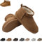 Snrtevu Wolkis 2.0 Damen Winter Boots, Extra Mini Ankle Boots Mit Fell Gefüttert für Den Außenbereich (Braun, 38)
