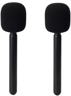 FONDFRAMORY Mic Holder for DJI Mic 1/2, Interview Microphone Handle for Rode Wireless GO I/II/ME/Pro, Wireless Lavalier Microphone Handheld Adapter Mount with Foam Cover for Hollyland Lark M1