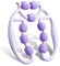 HYran Masseur Anti Cellulite, Rouleau de Massage 360°, Rouleau Cellulite Massage, Rouleau de Massage Musculaire des Jambes, Rouleau Cellulite, Soulage la Fatigue (Violet)