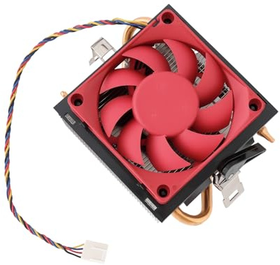 LT Easiyl 1Pc 95-100W 4Pin CPU Cooler Fan Dissipatore di Calore in Alluminio con Heatpipe in Rame Integrati Compatibile ConAMD AM3 AM2 FM1 FM2 AM3 Dissipatore di Calore Socket
