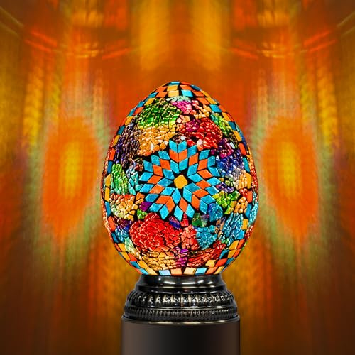 Marrakech Turkish Mosaic Lamp Stained Glass Table Lamp with Tiffany Style
