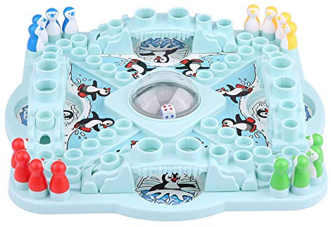 Fauitay Pop N Drop Penguins Game Kids Family Brettspiel mit Farbenfrohen Pinguinen für 4+ Jahre Alte, um die Eltern-Kind-Interaktion zu Verbessern