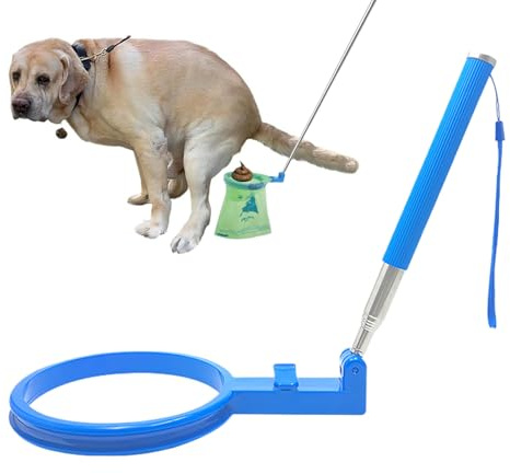 Raccoglifeci per Cani, Raccoglitore Deiezioni Canine Senza Piegarsi, per raccogliere le feci del cane, per Passeggiate Parchi Avventure Gite