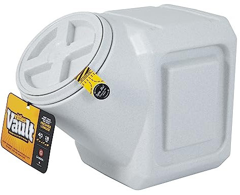 Gamma2 Vittles Vault - Contenedor apilable de almacenamiento de alimentos para perros con tapa hermética, para hasta 40 libras de comida seca para mascotas, para gatos y cachorros, plástico sin BPA,