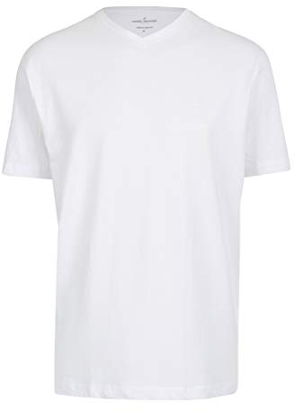 Daniel Hechter - Regular Fit - Doppelpack Herren Kurzarm T-Shirt V-Neck/V-Auschnitt in weiß oder schwarz, S-3XL (472 10284)