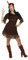 Henbrandt Damen Indianer Squaw Damen-Kostüm, Brown, one size