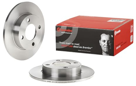 Brembo 08.5213.10 Standard solid Rear Brake Rotor AUDI OE# 8A0615601