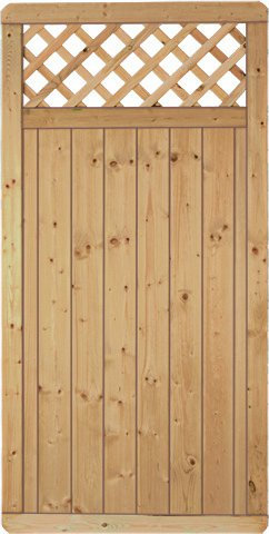 GreenSeason Lamellenzaun Prag B90 x H180 cm.