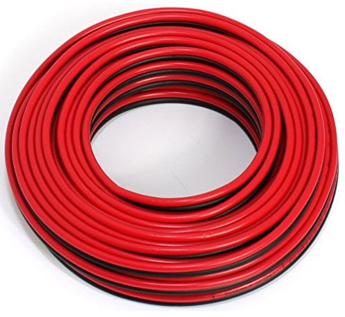 SeKi Lautsprecherkabel Rot/Schwarz 2x 1,50mm² – 10 Meter Ring | CCA-Kupfer Boxenkabel für klaren Sound bei HiFi, Heimkino und Car-HiFi mit Polaritätskennzeichnung