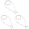 rainbow safety 3 Brillenkette Brillenhalter Perlen Brillenband RC02 (Weiß)
