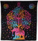 Kunst und Magie Wandbehang Elefant und Baum ca. 230 x 200 cm