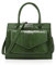 NICOLE & DORIS Damen Handtaschen Retro Schultertasche Krokodil Handtasche Frauen Umhängetaschen Tote Bag PU Leder für Büro,Shopper Grün