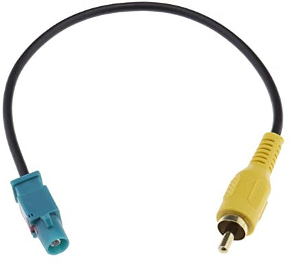 Be In Your Mind Câble Adaptateur Fakra Z Mâle vers RCA Mâle Compatible avec Mercedes Command PCM 2.1/ PCM 3.0/ NTG 2.5/ NTG 4.0/ NTG 4.5 Câble Adaptateur de Caméra de Recul Voiture
