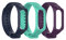 TenCloud Armband für Samsung Galaxy Fit E SM-R375, weiches Silikon, 3er-Pack, für Samsung Galaxy Fit E SM-R375 Fitness-Tracker (Blaugrün + Lila + Blau)
