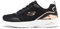 Skechers SKECH-AIR DYNAMIGHT THE HALCYON, Scarpe da Ginnastica Donna, Black Mesh Rose Gold Trim, 37 EU