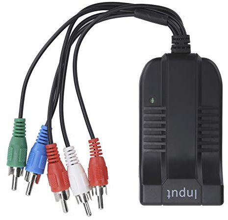 YPBPR to HDMI Converter, Support 1080P RGB Component 2R/L to HDMI 1.3 Converter Adapter for TV BOX, VHS, VCR, DVD Recorders, HDTV, etc
