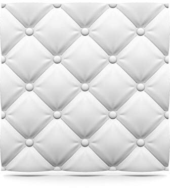 Deccart - 3D Wandpaneele 60x60 cm - Paneele Wand Wall Panels Deko Wandverkleidung Innen Panel Deckenverkleidung Decke Deckenpaneele Platten Styropor EPS-Polystyrol Kissen 2.16 m², 6 Stück, weiß