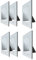BestMounts - 6 Pack in Wall Cable Management TV Cord Hider for Wall Mounted TV - Recessed Wall Plates Cable Pass Through - Dual Gang Behind Wall Cable Management up to 8-10 Low Voltage Cords (White)