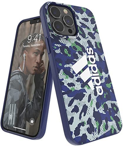 adidas Case Designed for iPhone 13 Pro Max 6.7, Drop Tested Cases, Shockproof Raised Edges, Sports Protective Case, Mint Leopard