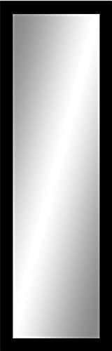 Your-Homestyle Miroir mural 50 x 150 cm/66 x 166 cm Verre Bois avec cadre 2 tailles Blanc ou noir Miroir (noir, 150 x 50)