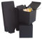 STRBOXONG Boîtes cadeaux en kraft noir, 100x100x100mm Petites boîtes cadeaux vides avec couvercles pour cadeaux, boîtes à dragées pour fêtes, mariages ou anniversaires (10 pièces)