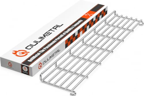 Warmhalterost aus Edelstahl für Weber Genesis II 300 Serie, passend für Genesis II E-310 E-315 E-330 E-335 S-310 S-335 Gasgrills, Ersatzteil für Weber 66044