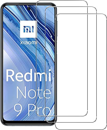 PhoneThrone 3 Pezzi, Vetro Temperato per Xiaomi Redmi Note 9S, 9 PRO, 9 PRO Max, Pellicola Prottetiva AntiGraffio, Anti-Impronte, ZERO Bolle, Durezza 9H, 0,30 mm