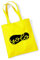 Huuraa Jutebeutel YOLO you only live once Tasche Baumwolle 10 Liter Größe Yellow mit Lebensmotto Motiv Geschenk Idee für Freunde und Familie