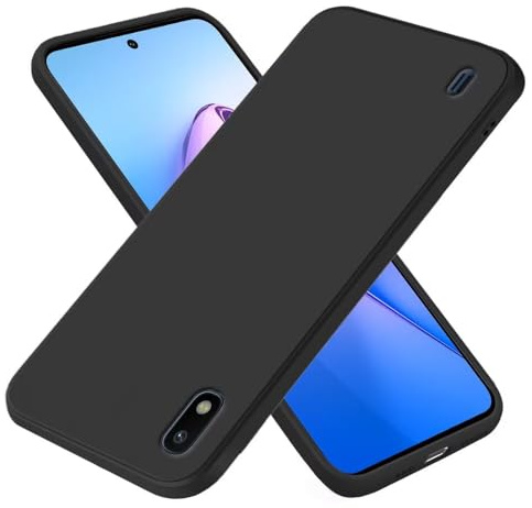 EASSGU Hülle für Samsung Galaxy A10 (6.2 Inches), Weiche TPU Silikon Hülle - Schwarz
