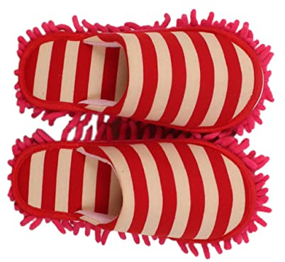 CIYODO 1 Par Zapatos para Trapear El Piso Microfibra Pantuflas De Trapeador Zapatillas De Trapeador Perezoso Limpieza Mopa Zapatillas Zapatilla De Limpieza Plantas Calcetín Desmontable