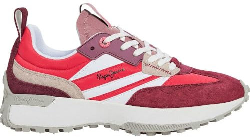 Pepe Jeans Lucky Main - Baskets en Cuir Rose