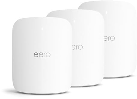 Amazon eero Max 7 mesh Wi-Fi router | 10 Gbps Ethernet | Coverage up to 695 m² | Connect 750+ devices | Ideal for Gaming | 3-Pack | Latest generation