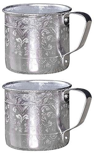 ABOOFAN 2 Pièces Verres à Vin Étain Extérieur Coupe