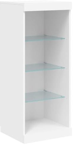 vidaXL Sideboard with LED Lights White 41x37x100 cm
