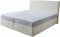 DELIFE Boxspringbett Dream-Well Plüsch-Cord Beige 180x200 cm TFK-Matratze Visco-Topper