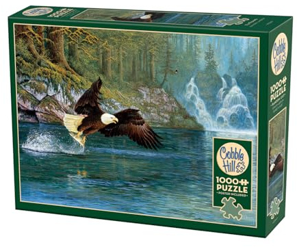 Cobble Hill 3840264 Weißkopfseeadler, 1000 Teile Puzzle inkl. Puzzleposter für Erwachsene und Kinder ab 12 Jahren, Landschaftspuzzle, Adler