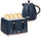 HOMCOM Kettle and Toaster Set, 1.7L 3000W Fast Boil Jug Kettle with Auto Shut Off, 4 Slice Toaster with 7 Level Browning Controls & Crumb Tray, Blue
