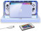 Carcasa acrílica con iluminación LED compatible con Nintendo Switch/Switch OLED modelo – Funda transparente antipolvo y accesorios Protección y carcasa decorativa con mando a distancia, Blanco,