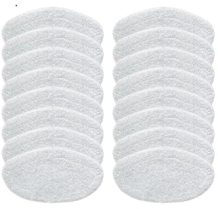 HMHOOXU Chiffons de vadrouille lavables compatibles avec Le Kit Polti Vaporetto PAEU0332 aspirateur à Vapeur, serpillères en Microfibre, pièces de Rechange, Accessoires(16 pcs)