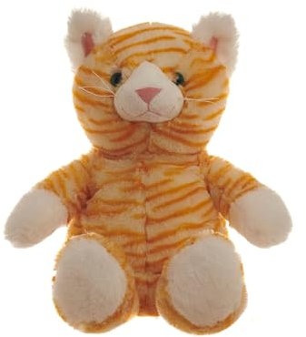 Aroma Home Snuggable Hottie with Microwavable Pouch, Cosy Plush Orange Cat, Lavender Scented for Soothing Relaxation, Warmth and Comfort