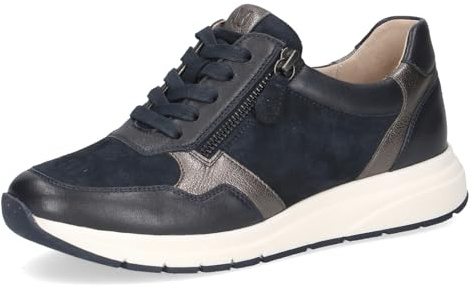 Caprice Damen Sneaker flach aus Leder mit Wechselfußbett