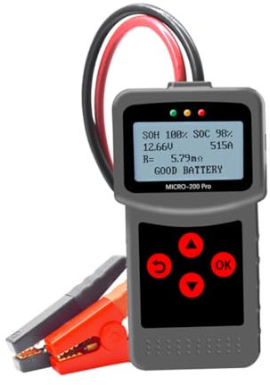Tester per batteria per motociclisti auto Micro-200-200 Pro Digital Car Load Discarica Tester batteria nera