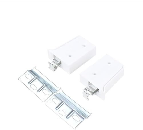 4 Pièces Suspension pour Meuble Haut, Fixation Murale Meuble avec Couvercle, Fixation Armoire Lourde Suspendue pour Armoires de Salle de Bain