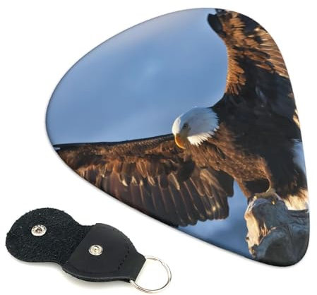 Eagle Gitarrenplektren, 6er-Pack, Plektrum-Set (0,46 mm/0,71 mm/0,96 mm), geeignet für Gitarren- und Ukulelenspiele